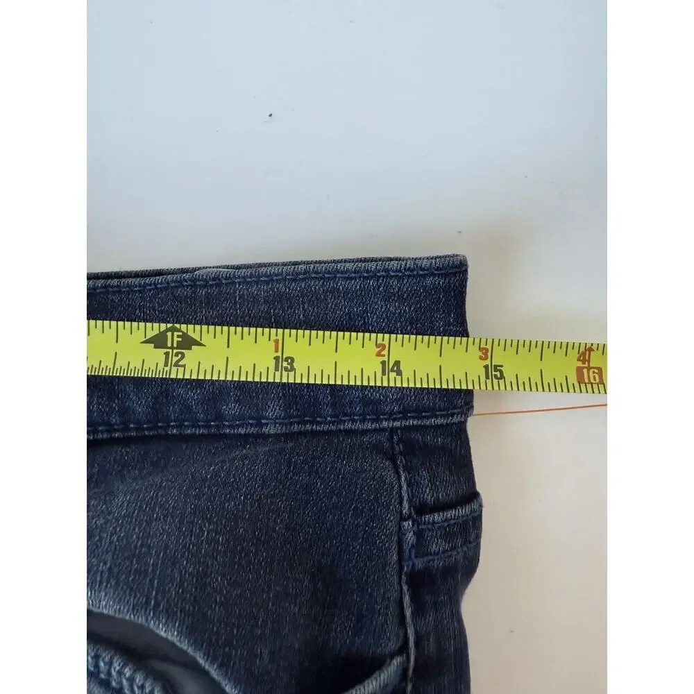 Hudson Womens Skinny Jeans Natalie Size 27 Blue Dark Wash Mid Rise 27x28 Great​​ - Picture 8 of 10